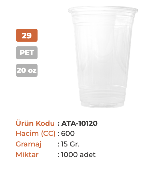 PET CUPS